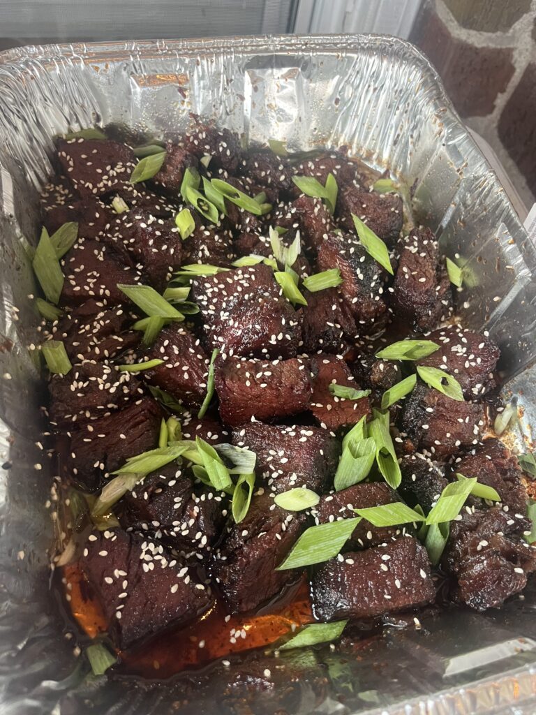 Sticky Korean BBQ (Poor Mans) Burnt Ends